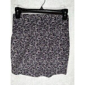 BCBGeneration Size XS Gray Purple Mini Skirt Elastic Waist Soft Stretch